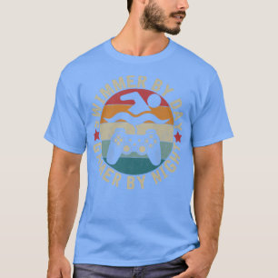 Swimmer By Day Gamer By Night Swimming Funny Swim T-Shirt