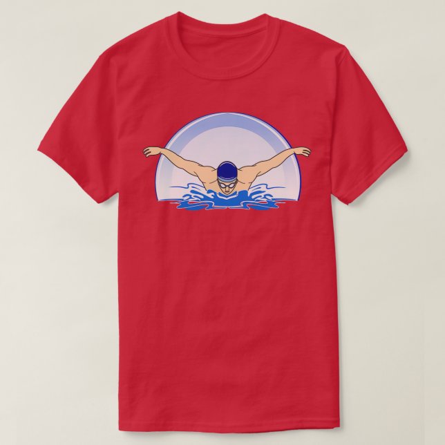 SWIMMER CHEST T-Shirt (Design Front)