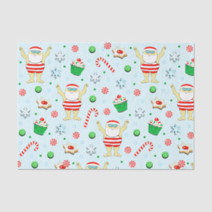 Swimmer Christmas Holiday Tissue Paper