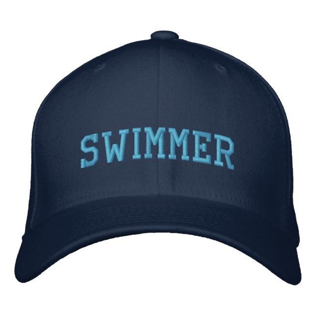 Swimmer Embroidered Hat (Front)