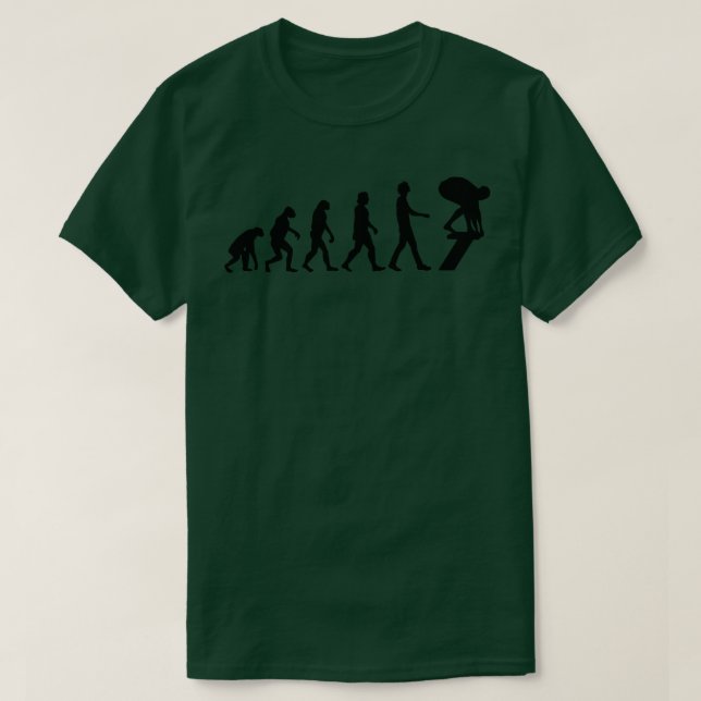 Swimmer Evolution Swimming Gift 3 T-Shirt (Design Front)