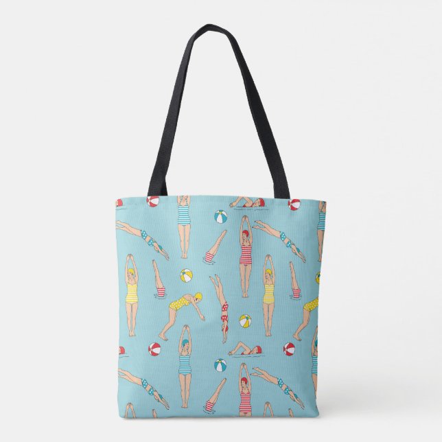 SWIMMER GIRLS TOTE BAG (Back)