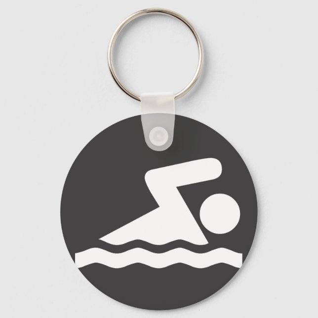Swimmer Keychain (Front)