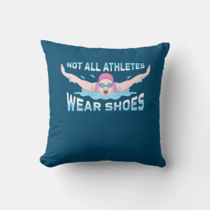 Swimmer Not All Athletes Wear Shoes Cushion