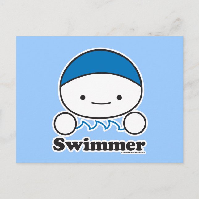 Swimmer Postcard (Front)
