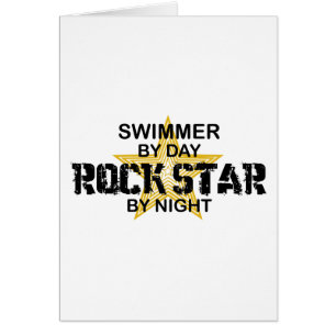 Swimmer Rock Star by Night