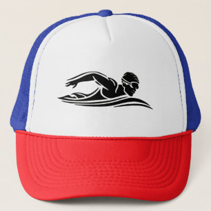 swimmer ,Swim Coach Swimming Pool Trucker Hat