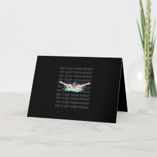 Swimmer Swim Love Funny Swimming Boy Sport Card