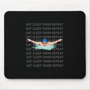 Swimmer Swim Love Funny Swimming Boy Sport Mouse Mat