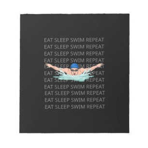 Swimmer Swim Love Funny Swimming Boy Sport Notepad