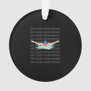 Swimmer Swim Love Funny Swimming Boy Sport Ornament