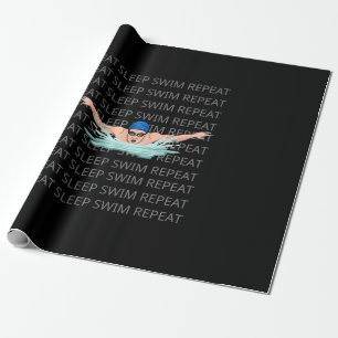 Swimmer Swim Love Funny Swimming Boy Sport Wrapping Paper