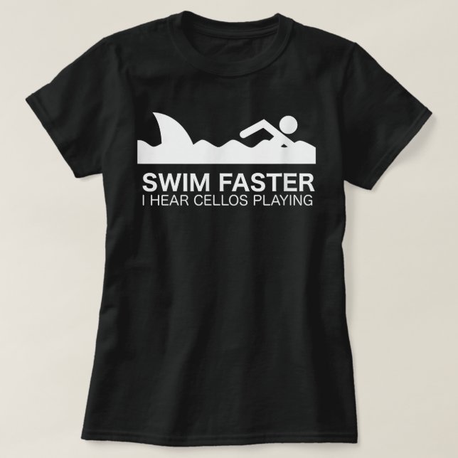 Swimmer Swim Team Born to Fly Butterfly Stroke Swi T-Shirt (Design Front)