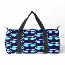 Swimmer Swimming Goggles Pattern Monogram