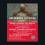 Swimmer, Swimming Lesson Advertising Flyer<br><div class="desc">Swimmer,  Swimming Lesson Advertising Flyers By The Business Card Store.</div>