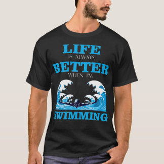 Swimmer swimming pool dive sport tournament gift h T-Shirt