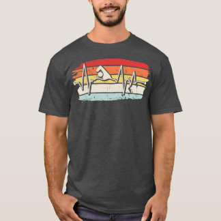 Swimmer Swimming Retro T-Shirt