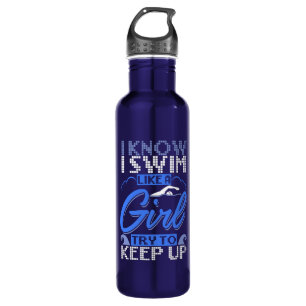 Swimmer Swimming Swim Sport Gift  710 Ml Water Bottle