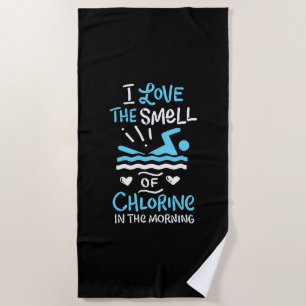 Swimmer Swimming Swim Sport Gift  Beach Towel