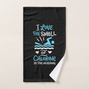 Swimmer Swimming Swim Sport Gift Hand Towel