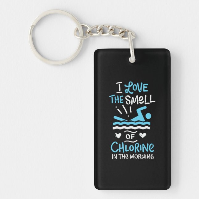 Swimmer Swimming Swim Sport Gift Key Ring (Front)