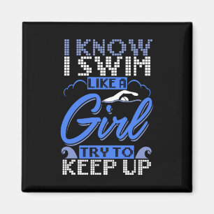 Swimmer Swimming Swim Sport Gift  Magnet