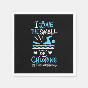 Swimmer Swimming Swim Sport Gift Napkin