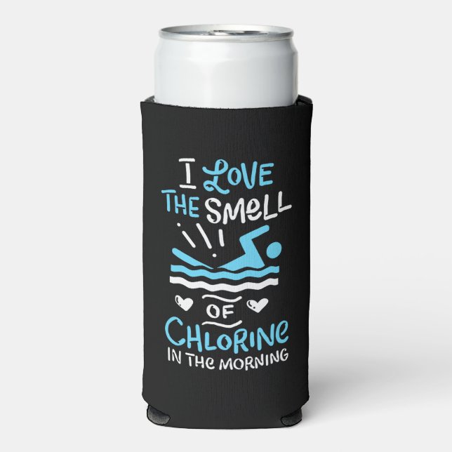 Swimmer Swimming Swim Sport Gift Seltzer Can Cooler (Seltzer Front)