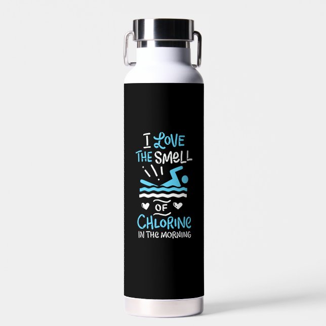 Swimmer Swimming Swim Sport Gift Water Bottle (Front)