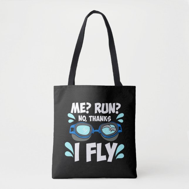 Swimmer Swimming Tote Bag (Front)