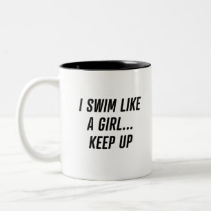 Swimmer Two-Tone Coffee Mug