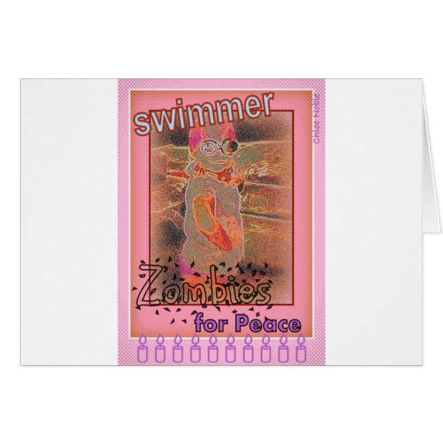 "Swimmer Zombies for Peace" (Front Horizontal)