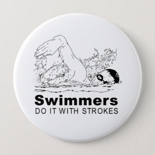 Swimmers 10 Cm Round Badge