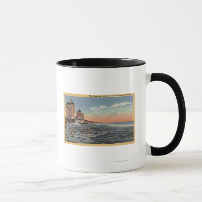 Swimmers by Villa Riviera & Pacific Coast Club Mug (Right)