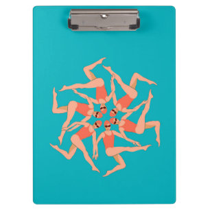 Swimmers Dance - Synchronised Swimming  Clipboard