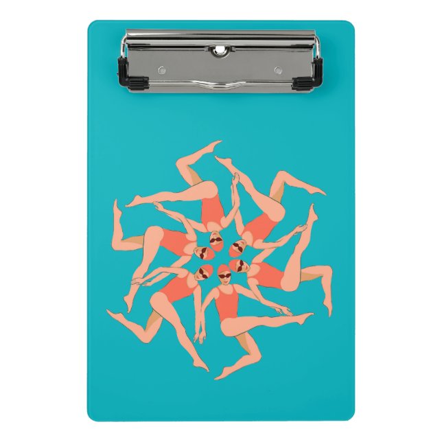 Swimmers Dance - Synchronised Swimming  Mini Clipboard (Front)