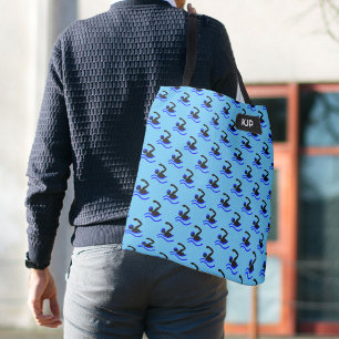 Swimmers Front Crawl Logo, your initials or name Tote Bag