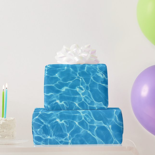 Swimmers Pool Water Swim Party Wrapping Paper (Party Gifts)