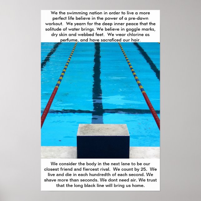 Swimmers Poster (Front)