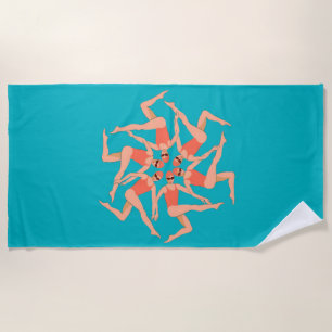 Swimmers - Synchronised Swimming Beach Towel