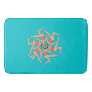 Swimmers - Synchronised Swimming Choreography   Bath Mat