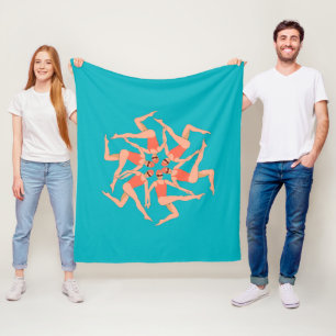 Swimmers - Synchronised Swimming Choreography Fleece Blanket