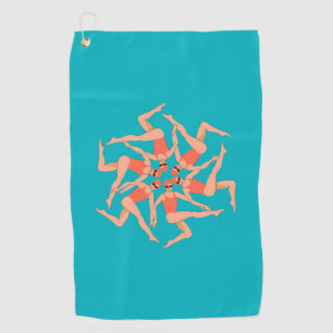 Swimmers - Synchronised Swimming Choreography Golf Towel