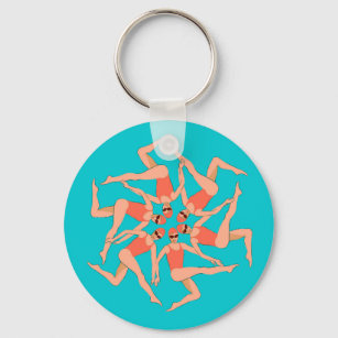 Swimmers - Synchronised Swimming Choreography   Key Ring