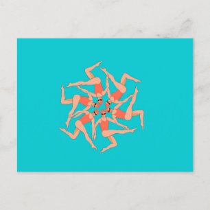 Swimmers - Synchronised Swimming Choreography   Postcard
