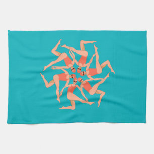 Swimmers - Synchronised Swimming Choreography Tea Towel