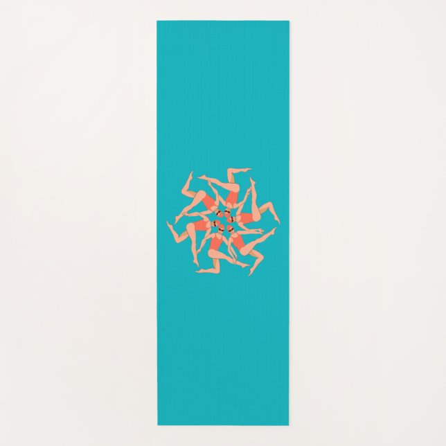 Swimmers - Synchronised Swimming Choreography   Yoga Mat (Front)