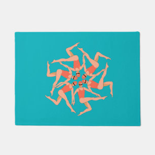 Swimmers - Synchronised Swimming Doormat