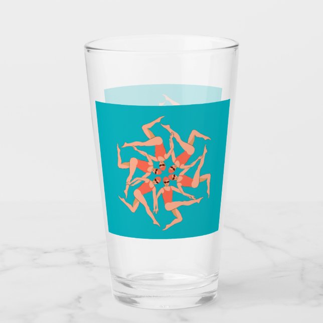 Swimmers - Synchronised Swimming   Glass (Front)