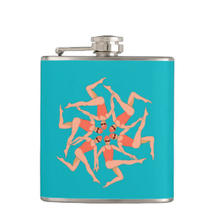Swimmers - Synchronised Swimming   Hip Flask